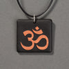 Om Pendant - Copper and Black